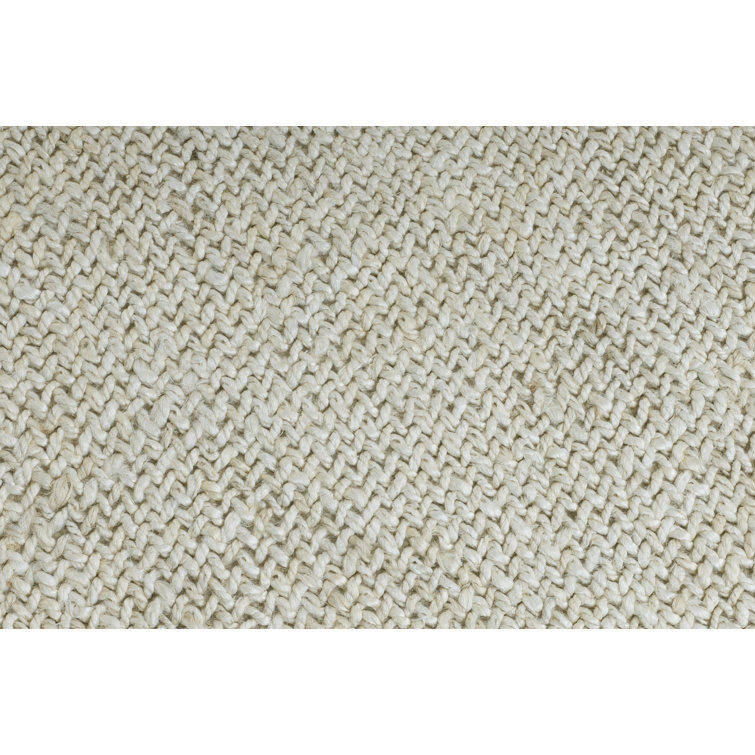 Tufty Home Flatweave Jute/Sisal Abstract Area Rug in Bleach Perigold